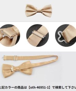 蝶ネクタイ ボウタイ メンズ レディース サテン シンプル無地 フォーマル カジュアル 結婚式 パーティー 披露宴 制服 フック式